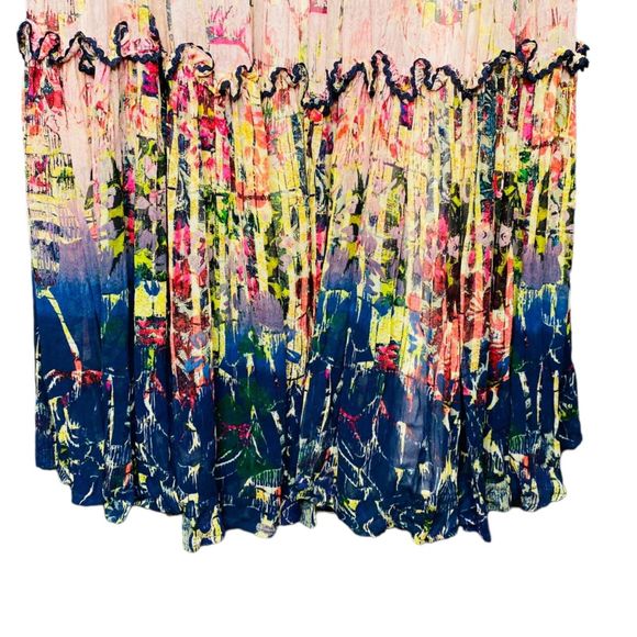 NWT Anthropologie Bhanuni by Jyoti Cydney Tiered Maxi Dress Beaded 2 Boho - Picture 12 of 14